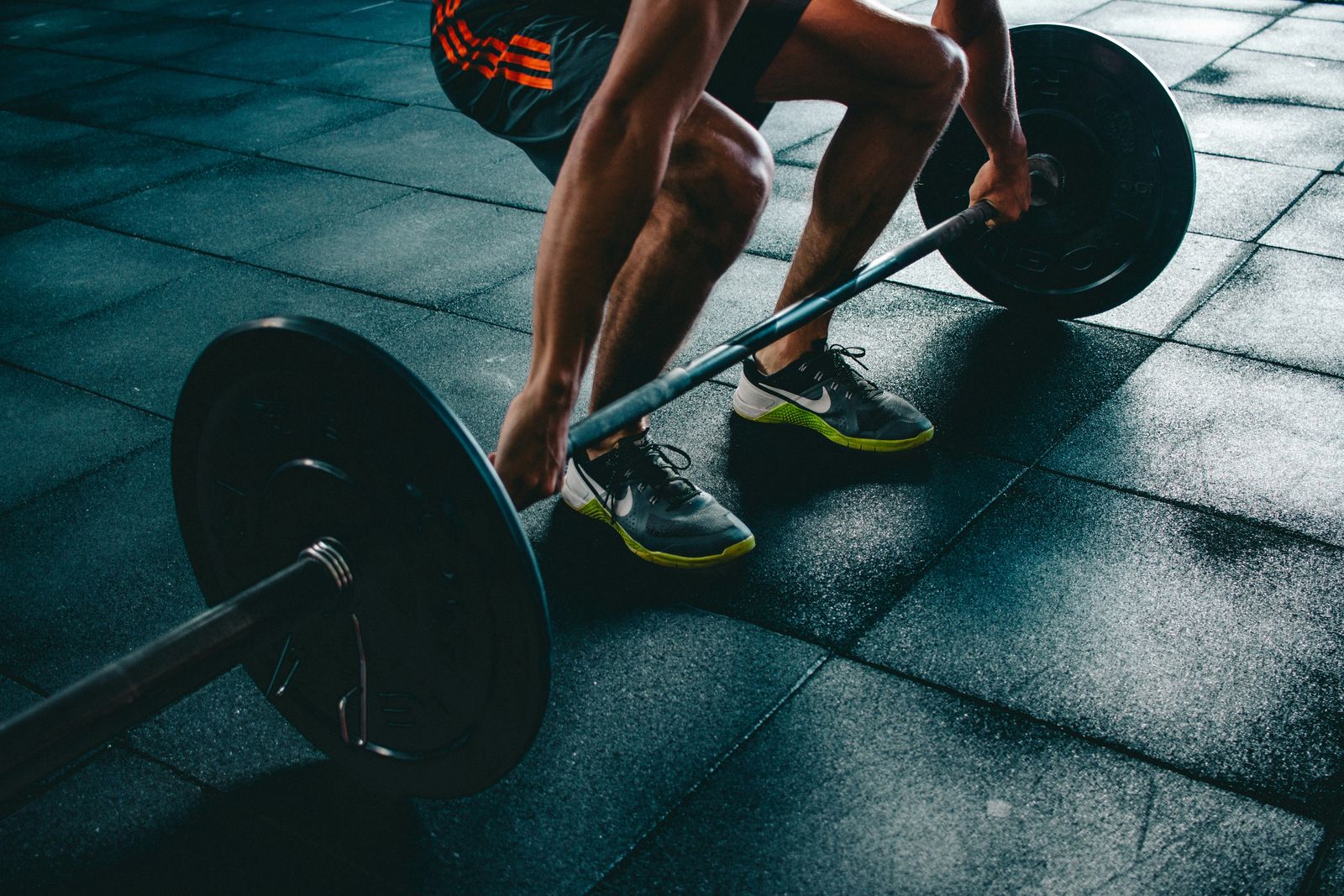 Strength training in a gym