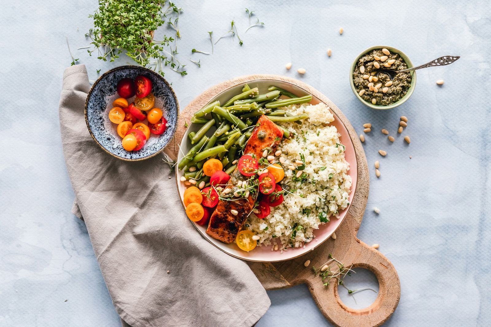 A vibrant plant-based meal bowl